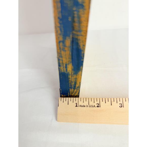 Rustic Wall Art Wooden Frame Metal Leaves Pear Decor 10 X 10 - Picture 9 of 10